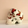 SKULL RED BUTTERFLY BY NooN