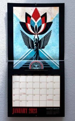 2023 WALL CALENDAR By SHEPARD FAIREY Alias OBEY -Artistes Promos Magasin 2023 WALL CALENDAR by SHEPARD FAIREY alias OBEY ArtAndToys 6671
