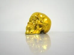 Skull Yellow Chrome Porcelain By NooN SIGNED