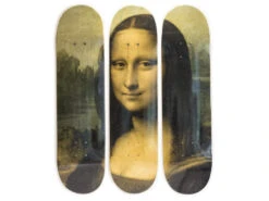 Leonardo Da Vinci Skateboard Triptych – Mona Lisa (1503)