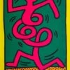 Print MONTREUX JAZZ FESTIVAL 1983 GREEN Par Keith Haring