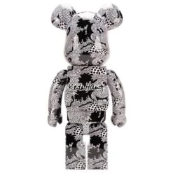 Sculpture 1000% Bearbrick Mickey Mouse Pattern By Keith Haring -Artistes Promos Magasin 5884