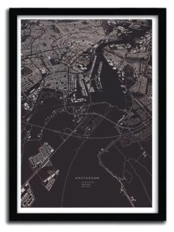 Affiche Amsterdam City Map Par Luis Dilger