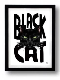 Affiche BLACK CAT 1 Par Rubiant