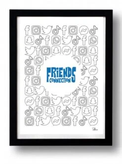 Affiche FRIENDS CONNECTION Par Rubiant