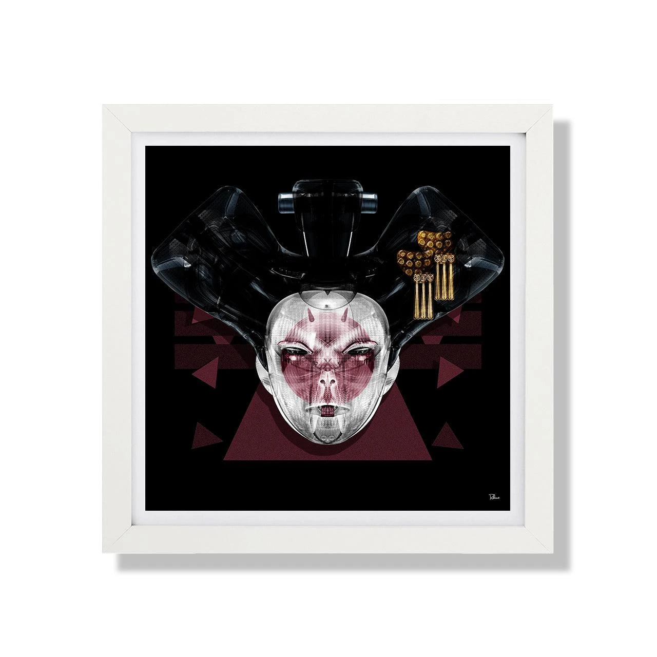 Affiche GEISHA Ghost In The Shell Par RUBIANT 1 Affiche GEISHA Ghost In The Shell Par RUBIANT