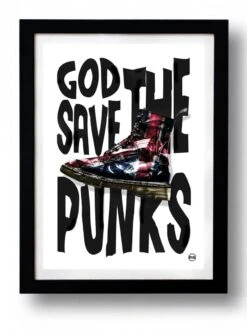 Affiche GOD SAVE THE PUNKS Par Rubiant