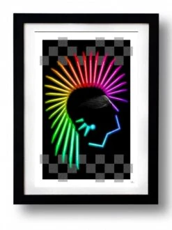 Affiche PUNK HATE THE LIGHT RAINBOWRAINBOW Par Rubiant