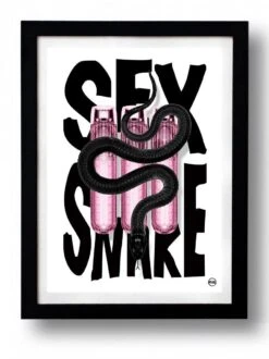Affiche SEX SNAKE Par Rubiant