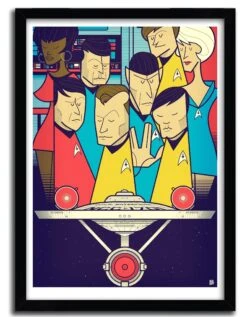 Affiche STAR TREK Par Ale Giorgini