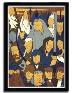 Affiche Seigneur Des Anneaux Par Ale Giorgini