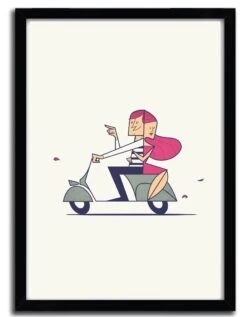 Affiche Vespa Par Ale Giorgini