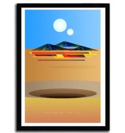 Affiche Minimal Jedi Par Barrett Biggers