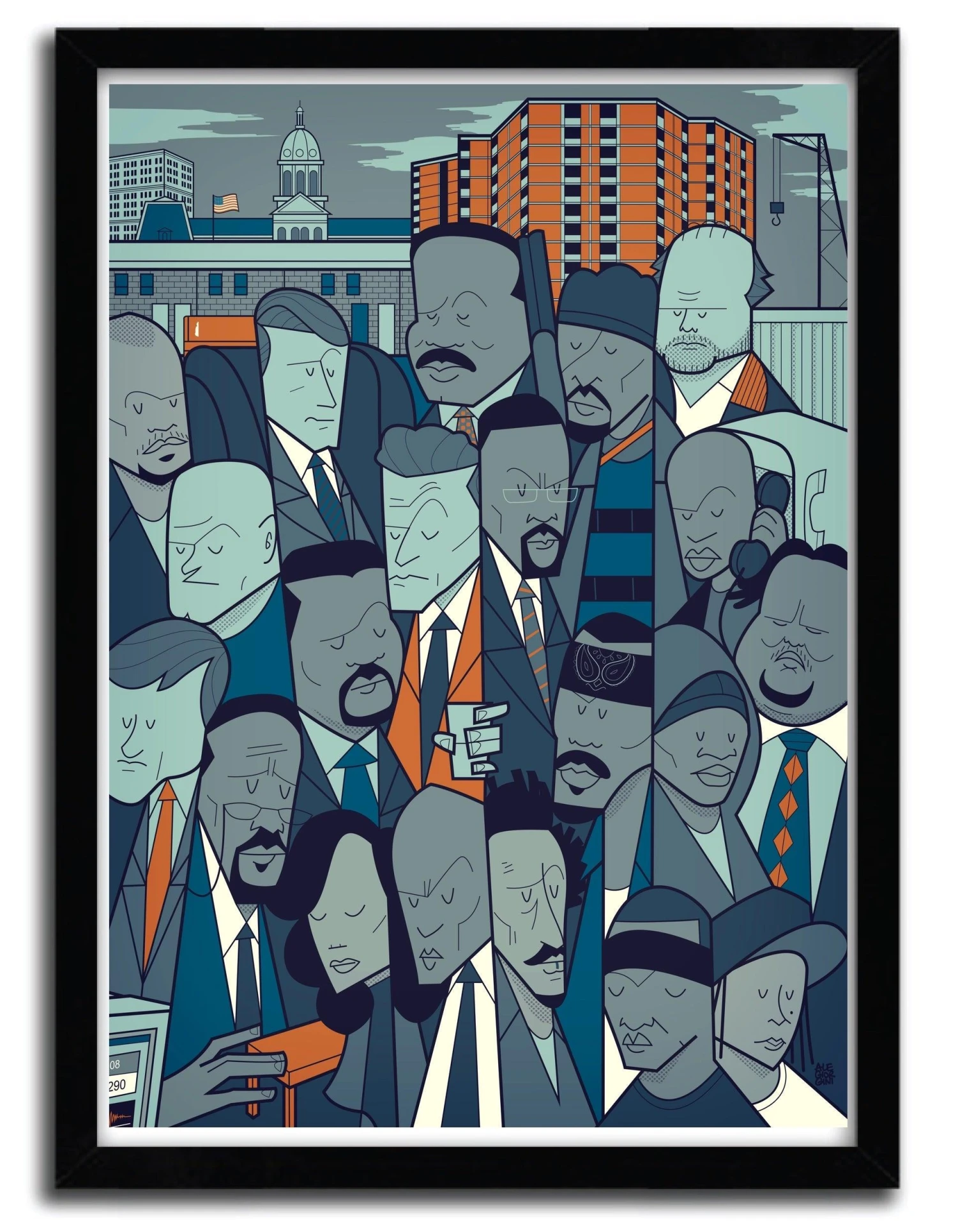 Affiche The Wire Par Ale Giorgini 1 Affiche The Wire Par Ale Giorgini