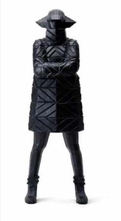 Sculpture B-GIRL DOWN JACKET BLACK By TAKU OBATA