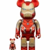 400% & 100% Bearbrick Set - Marvel The Infinity Saga Iron Man Mark85 [PRE-ORDER]
