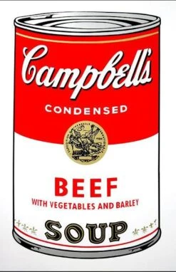 Campbell's Soup Can - Beef Art Print By Andy Warhol