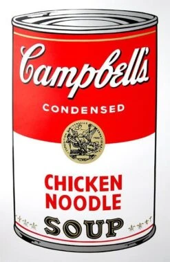 Campbell's Soup Can - Chicken Noodle Art Print By Andy Warhol