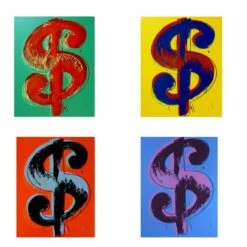 Dollars Signs Portfolio Print By Andy Warhol