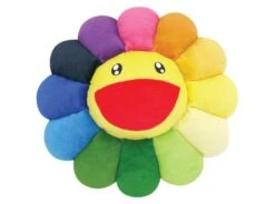 Flower Plush Rainbow/Yellow 100cm By TAKASHI MURAKAMI