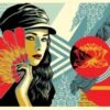 Print FAN THE FLAMES By SHEPARD FAIREY Alias OBEY