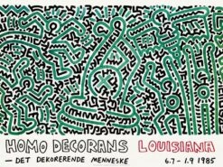 Print Homo Decorans Lousiana 1985 Bykeith Haring