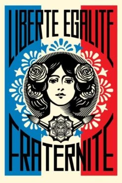 Print Liberté Egalité Fraternité By SHEPARD FAIREY Alias OBEY