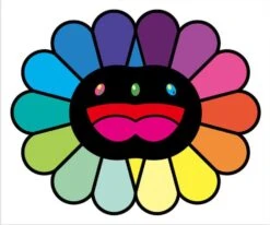 Print MULTICOLOR DOUBLE FACE: BLACK By TAKASHI MURAKAMI