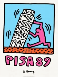 Print Pisa 89bykeith Haring