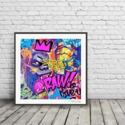 Print RAW ! Purple By Richard Orlinski -Artistes Promos Magasin Print RAW Purple by Richard Orlinski ArtAndToys 4424