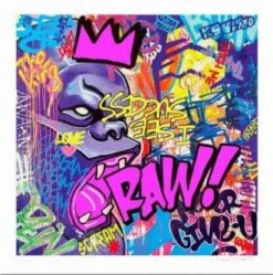 Print RAW ! Purple By Richard Orlinski