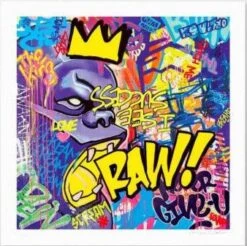 Print RAW ! Yellow By Richard Orlinski