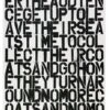Print The Show Is Over By Christopher Wool & Felix Gonzalez-Torres