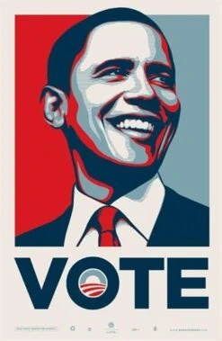 Print VOTE OBAMA By SHEPARD FAIR