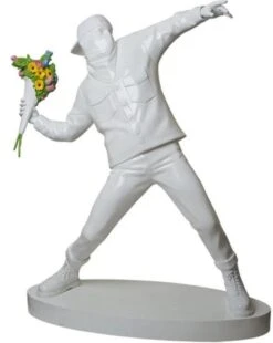 Sculpture 3FT Flower Bomber Sculpture Inspired By Banksy X Medicom