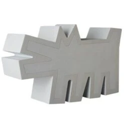 Sculpture Barking Dog Statue White By Keith Haring