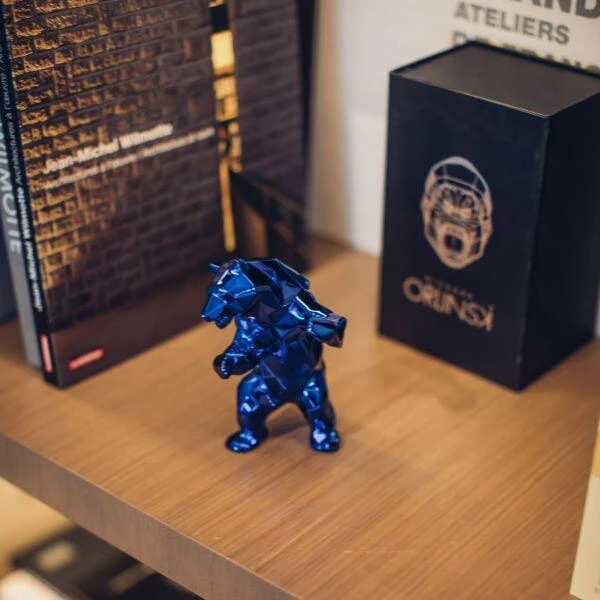 Sculpture Bear Spirit Blue Edition By Richard Orlinski 2 Sculpture Bear Spirit Blue Edition By Richard Orlinski – Image 2