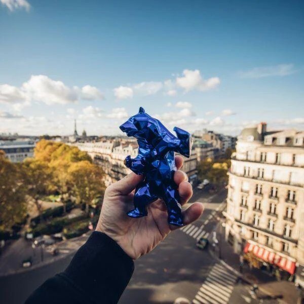 Sculpture Bear Spirit Blue Edition By Richard Orlinski 3 Sculpture Bear Spirit Blue Edition By Richard Orlinski – Image 3