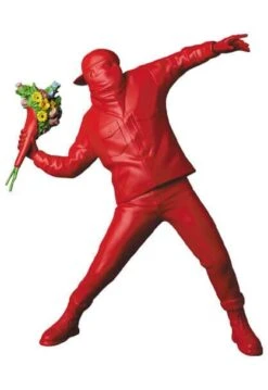 Sculpture Flower Bomber Red By BANKSY