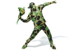 Sculpture Flower Bomber Green By BAPE X Brandalism By BANKSY