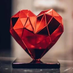 Sculpture Heart Spirit Red Edition By Richard Orlinski -Artistes Promos Magasin Sculpture Heart Spirit Red Edition by Richard Orlinski ArtAndToys 4020