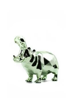 Sculpture Hippo Spirit Green Edition By Richard Orlinski
