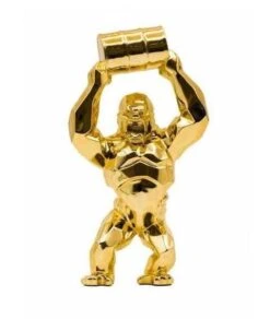 Sculpture KONG OIL SPIRIT GOLD EDITION By Richard Orlinski