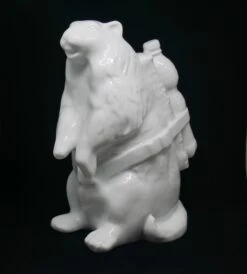 Sculpture Marmot White Porcelain Edition By SWEETLOVE