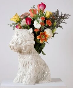 Artistes Promos Magasin 24 Sculpture PUPPY VASE PORCELAIN BY JEFF KOONS