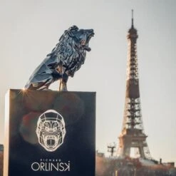 Sculpture Roaring Lion Spirit Petrole Edition By Richard Orlinski -Artistes Promos Magasin Sculpture Roaring Lion Spirit Petrole Edition by Richard Orlinski ArtAndToys 3180