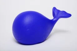 Sculpture The Rainbow Whale Bleu Foncé By Carlo Rizzetti