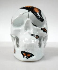 Skull Orange Butterfly By NooN -Artistes Promos Magasin Skull Orange Butterfly by NooN ArtAndToys 8081
