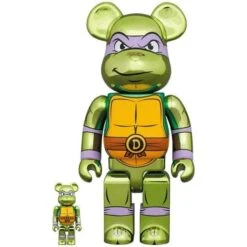 Sculpture 400% & 100% Bearbrick Set - Donatello Chrome