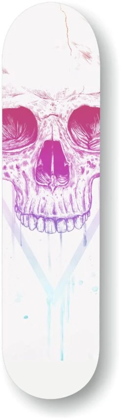 Skull In Triangle Skate By Balasz Solti